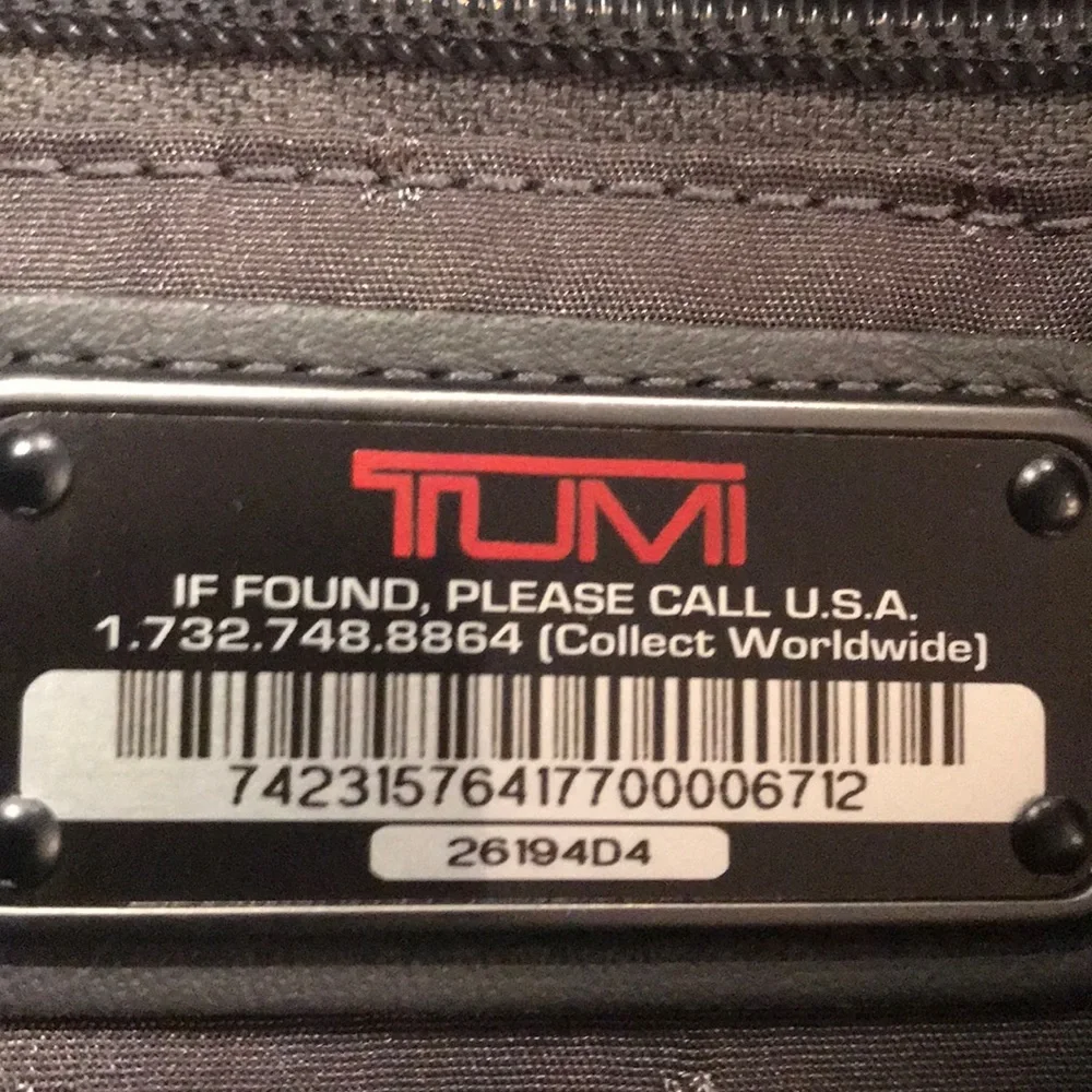 Tumi Black Laptop Messenger Bag